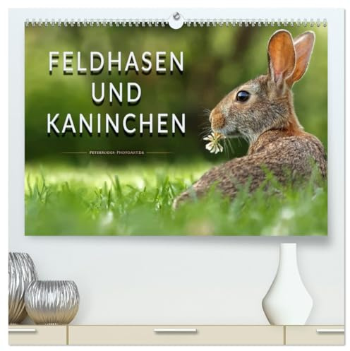 Feldhasen und Kaninchen (hochwertiger Premium Wandkalender 2026 DIN A2 quer), Kunstdruck in Hochglanz: Eindrucksvolle Bilder der scheuen Tiere. (CALVENDO Tiere)
