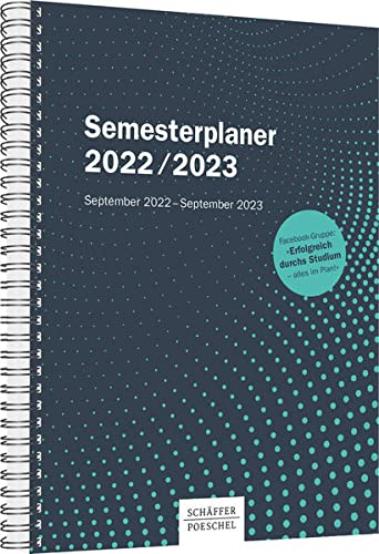 Semesterplaner 2022/2023: September 2022 - September 2023