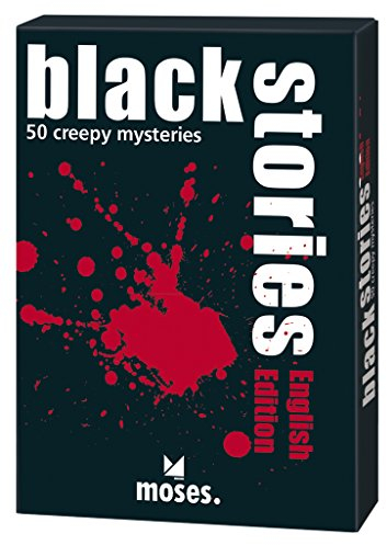 moses. black stories English Edition | 50 rabenschwarze Rätsel | Das Krimi Kartenspiel