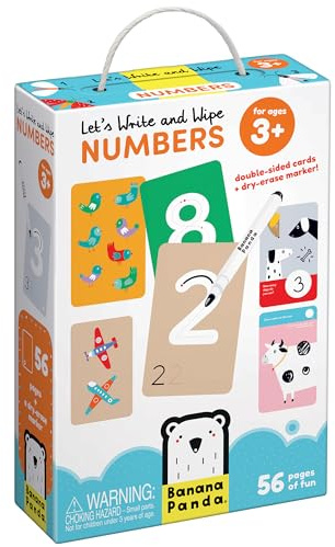 Banana Panda Let's Write and Erase Numbers 3+
