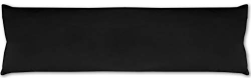 Bestlivings Seitenschläfer Kissenhülle Kissenfüllung Körperkissen, bequem und anschmiegsam in vielen erhältlich (ca. 40x140cm / schwarz - Jet Black)