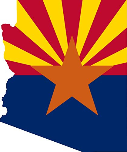 Auto Aufkleber Arizona US Bundestaat Sticker Konturgeschnitten (ca 11 cm)
