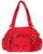 Christian Wippermann - Hochwertige Umhängetasche Damen Stoff Canvas 32x20x10cm - Verstellbarer Riemen 75-145cm - Viele Fächer mit Reißverschluss - Perfekte Canvas Tasche für Arbeit & Freizeit Rot