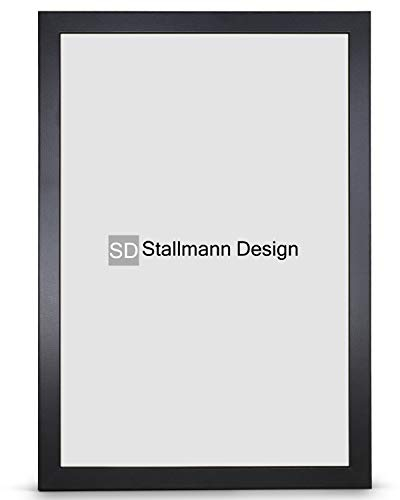 Stallmann Design 'New Modern' Bilderrahmen 42 x 59,4 cm (DIN A2) | Farbe: Schwarz | eleganter Frame für Ihre Fotos und Motive