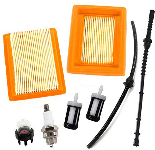 AISEN Fuel Filter, Spark Plug, Fuel Line for Stihl FS120-FS450 Brush Cutter # 41341410300