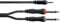 Cavo a Y, mini jack stereo / 2 jack mono - 1,5 m