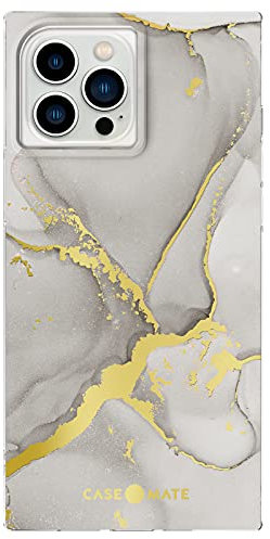 Case-Mate BLOX Square iPhone 13 Pro Max Case - Fog Marble [10FT Drop Protection] [Wireless Charging Compatible] Protective Phone Case for iPhone 13 Pro Max 6.7, Anti-Scratch, Shockproof, Matte Finish