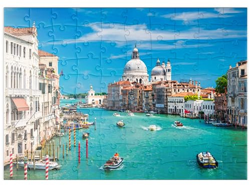 MyPuzzle Canal Grande bei Sonnenschein im Sommer, Venedig, Italien - Premium 100 Teile Puzzle - MyPuzzle Sonderkollektion von Puzzle Galaxy