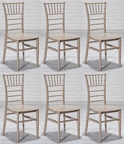 Casa Padrino Designer Acryl Stuhl Set Cappuccino 40 x 46 x H. 92,5 cm - Esszimmerstühle - Acryl Esszimmer Möbel