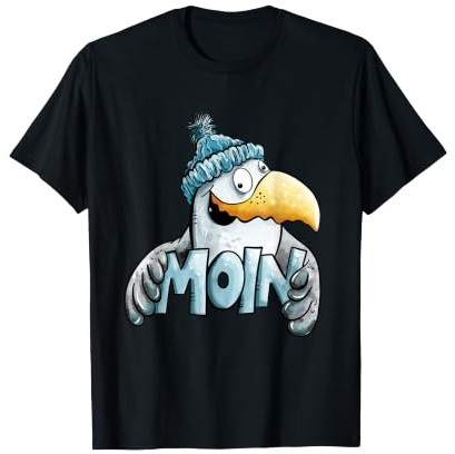 Nordsee Ostsee Moin Spruch Möwe I Urlaub Norddeutschland T-Shirt