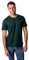 Camiseta Básica Regular Fit Manga Corta para Hombre - 100% Algodón (XL, Verde Botella)