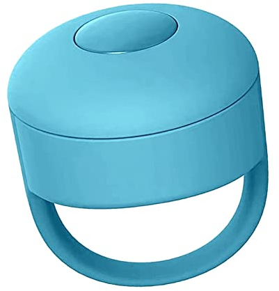 zalati Controlador de vídeo Bluetooth con anillo de control remoto para girar páginas, navegar por gustos para Tiktok corto video YouTube disparador de cámara - Azul