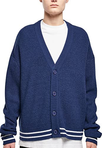 Urban Classics Herren Sporty Boxy Cardigan M spaceblue