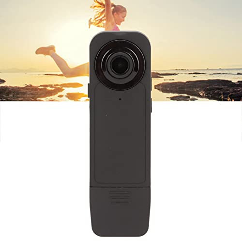 Mini Caméra Portée par Le Corps 1080p sans Fil - Petite Caméra de Poche Ultra HD pour Conférence, Maison, Extérieur, Bureau, Voyage, Vlog, Sport