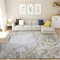 Sofa Set Wohnzimmer Tepich weicher Grauer Flurlaufteppich mit Blumenmuster Badteppich 200X300CM