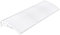 LIFERUN Auvent de Porte d'entrée 270x98.5 cm Toit Marquise en Polycarbonate Porte Résistante Toit Abri Protection Contre La Pluie et UV Transparent,Support de Fixation en Aluminium,Blanc