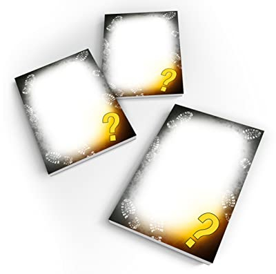 12 Mini-Notizblöcke Escape Room Mitgebsel für Kindergeburtstag Gastgeschenke für Jungen Mädchen/ A7-Format