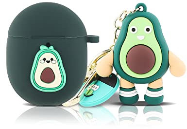 Case for Google Pixel Buds Pro Earbuds, XMBYGY Silicone Pixel Buds Pro Charging Case Protective Cover with Doll and Keychain - Cute Skin Designed