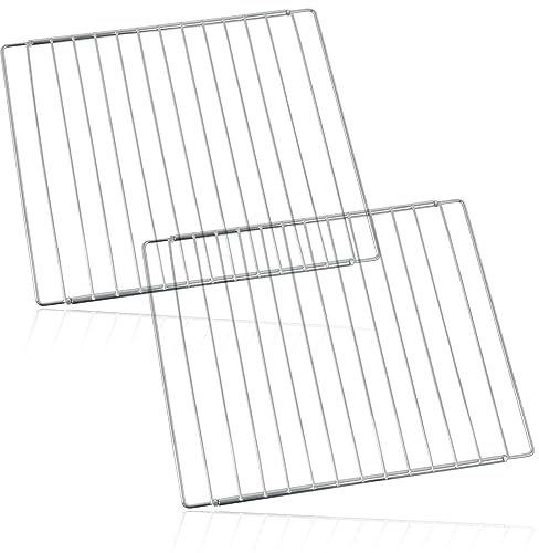 SPARES2GO Adjustable Oven Shelf compatible with Beko Extendable Locking Nut Grill up to 590mm (Large) x 2