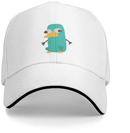 Baseballkappe Hip Hop Sonnenhut Perry das Schnabeltier Cartoon Baseballkappe Männer Frauen Luxus Hip Hop Hut Geburtstagsgeschenk für Männer Frauen