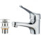 MILOT Single Lever Bathroom Sink Tap Chrome Platted Lead Free Brass Basin Tap with Un-Slotted Pop up Waste G1/2 Modern Fitting Leak Proof 35 mm Ceramic Cartridge Bathroom Tap Model 8905