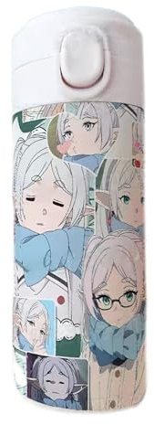 Frieren Beyond Journey's End Thermosflasche Anime Wasserflasche Frieren Fern Himmel Thermobecher 420ML Erwachsene/Kinder Thermoskanne