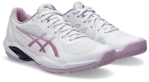 ASICS Women's Solution Swift FF 2 Sneaker, White/UBE, 7 UK