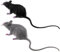 UPKOCH 2 Stück realistische Spielzeuge, Ratten, Mäuse, Ratten, Kunststoff, Mäuse, realistisch, gruselig, falsch, Rattenfiguren, Tricks, Streiche