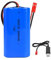 7.4V 2500mAh Li-ion 18650 Battery Pack Replacement Rechargeable Battery Pack With JST-2P USB Charger Cable for RC Airplane DIY, Fishing lights,Doorbell, etc.