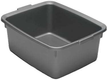 12 Liters Washing Up Bowl Rectangular Plastic Multi-Purpose Basin Mixing Sink Dishes Tidy Organizers Metallic