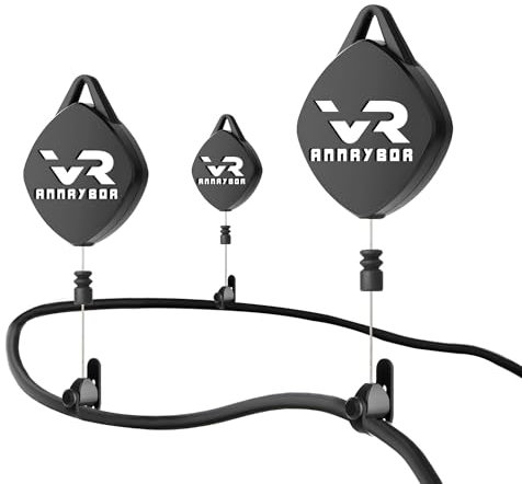 Annrybor VR Cable Management, VR Pulley System Compatible with Quest 3S/3/2/1/Pico/PSVR/PSVR2 for Play Impressively (3)