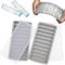 JJQHYC 2 Pack Silicone Ice Cube Tray Long Ice Tray for Water Bottle, BPA Free, Easy Release Ice Cube Moulds with Lid