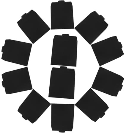 WEKAMOS CD Papierhüllen zur Eleganten CD Aufbewahrung 12 Stück aus Schwarzem Papier mit Großer Kapazität und Dokumentenorganisation für Minimalistischen Einsatz