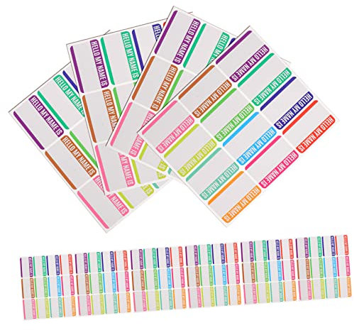 Uonlytech Namensetiketten 10 Bögen Wasserfest Selbstklebend Babys Kinder Schule Mit Cartoon Motiven Vielseitige Aufkleber Für Flaschen Kleidung Spielzeug