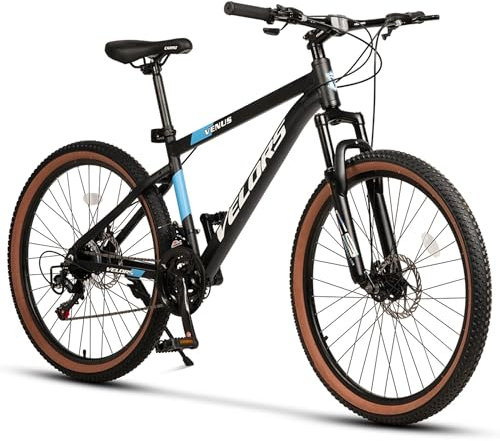 CARPAT SPORT Mountainbike 26 27.5 Zoll MTB für Damen Herren, Mädchen und Jungen 21 Gang Tourney TZ Schaltwerk, Kettenschaltung, Hochwertiger Aluminiumrahmen, Jugendfahrrad MTB Hardtail Fahrrad