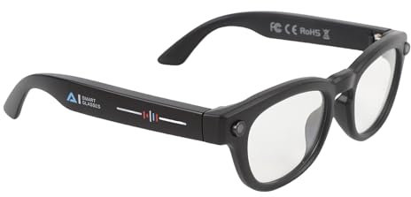 AI Smart Glasses With 11 Language Translation, HD Camera - Bluetooth Transtator, Smart Translator With App, Batteria da 260 MAh, Transport per Viaggi, Musica, Chiamate