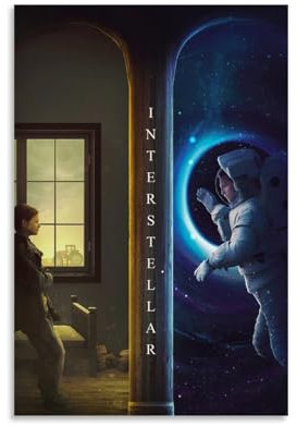 Interstellar - Poster cinematografico, stampa artistica da parete, decorazione moderna, 60 x 90 cm