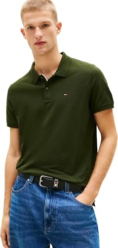 Tommy Jeans Herren Poloshirt Kurzarm Slim Placket Slim Fit