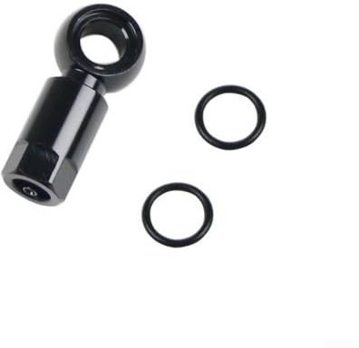 Kit de frenos de bicicleta con tuerca de manguera y conector, apto para SLX para XT para XTR, material de aleación de aluminio (negro)