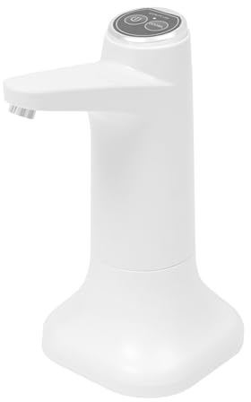 Wasserflaschen Pumpe Elektrischer Wasserspender USB-Ladung Flaschen Trinkwasserpumpe Tragbarer Wasserflaschen Pumpe Wasserspender Wasserpumpe für Home Office Küchen Camping (Weiß)