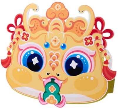 susiodeu Basteln leicht gemacht: DIY Neujahrshut Set mit verstellbarem Stirnband für Kinder, chinesisches Neujahrs Schlangenhut DIY Set für Kinder Familienpartys als Schlangen Bastelzubehör