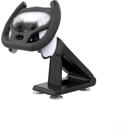 Zoegneer Supporto per volante PS5 con struttura in ABS e forte base a ventosa per simulazione di gioco stabile di corsa, design salvaspazio, supporto sicuro per la guida Contr