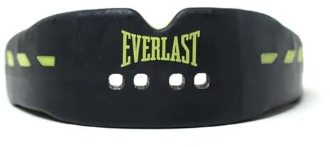 Everlast Evershield Doppel Mundschutz Boxen (Schwarz/Grün), Zahnschutz | Kampfsport, Training, Sport, Erwachsene, Jugendliche, Damen, Männer