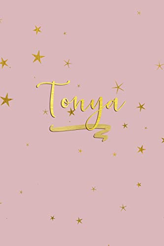 Tonya: Personalized Journal to Write In | Rose Gold Line Journal