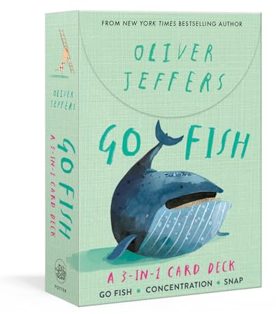 Clarkson Potter Go Fish: A 3-in-1 Card Deck: Card Games Include Go Fish, Concentration, and Snap