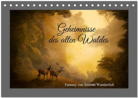 Geheimnisse des alten Waldes (Tischkalender 2026 DIN A5 quer), CALVENDO Monatskalender: Fantasy - Landschaften zum Träumen (CALVENDO Kunst)