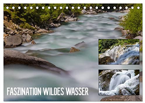 Faszination wildes Wasser (Tischkalender 2026 DIN A5 quer), CALVENDO Monatskalender: Fließendes und fallendes Wasser sanft ins Bild gesetzt (CALVENDO Natur)