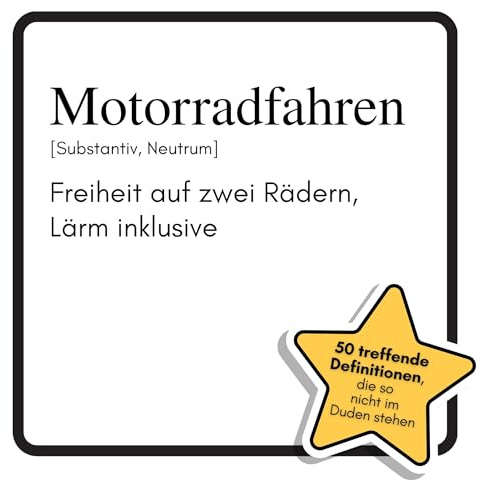 Motorradfahren: Freiheit auf zwei Rädern, Lärm inklusive. Das lustige Geschenkbuch für Mann, Frau, Kollege, Freund zu Geburtstag, Weihnachten