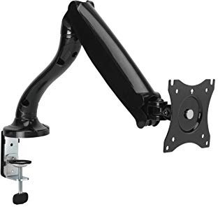RICOO Monitor Halterung 1 Monitor TS6511 Monitorhalterung mit Gasdruckfeder Monitorhalter für 13–29 Zoll VESA 75x75 / VESA 100x100 Monitorarm zur Tischmontage Bildschirmhalterung höhenverstellbar