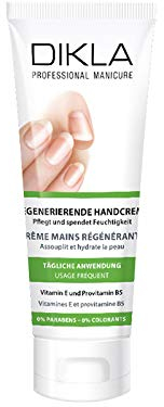 DIKLA Regenerierende Handcreme 75ml - mit den Vitaminen E und B5 reaktiviert und revitalisiert - Swiss Quality